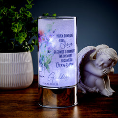 Personalised Memorial Remembrance Light Treasured Love