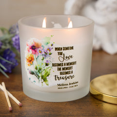 Personalised Large Candle Memorial Remembrance Gift Someone You Love