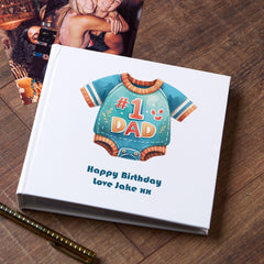 Personalised Number One Dad Vintage Photo Album Gift