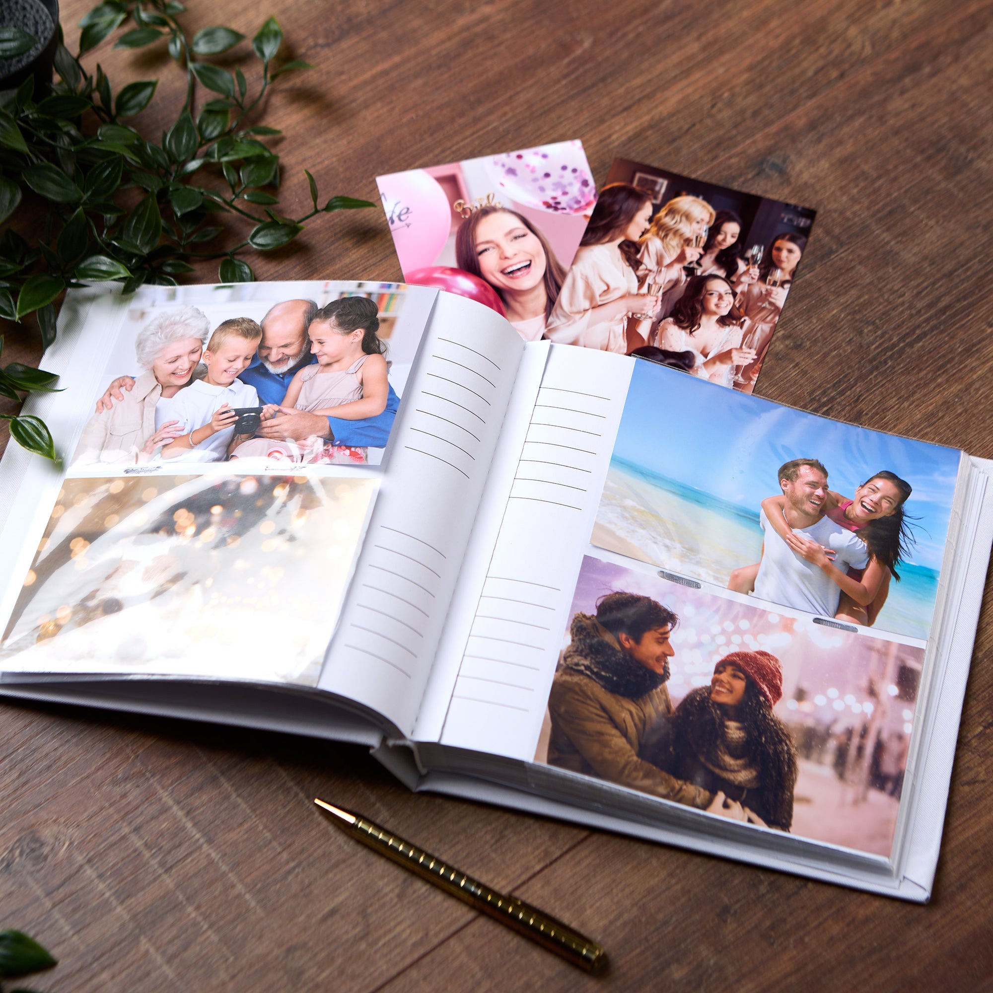 Large Book Bound Personalised Wedding Photo Album Car Design