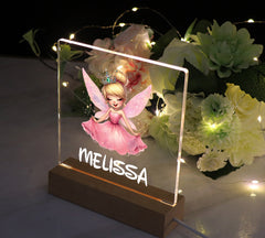 Personalised Fairy Gift Night Light Bedroom Nursery For Kids