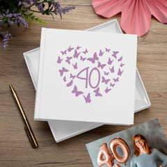 Butterfly Any Age Birthday White Photo Album Gift 18th 21st 30th 40th 50th 60th 70th