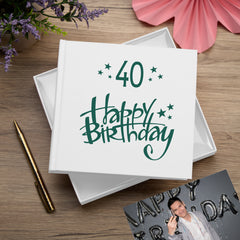 Happy Birthday Any Age Birthday Photo Album Gift 18th 21st 30th 40th 50th 60th 70th