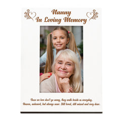 Nanny Memorial Photo Frame In Loving Memory