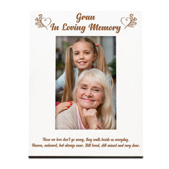 Gran Memorial Photo Frame In Loving Memory