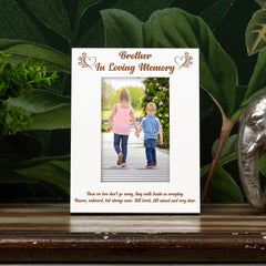 Brother Memorial Photo Frame In Loving Memory