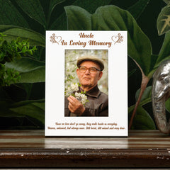 Uncle Memorial Photo Frame In Loving Memory