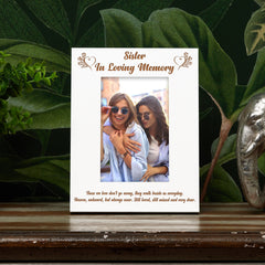 Sister Memorial Photo Frame In Loving Memory