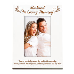 Husband Memorial Photo Frame In Loving Memory