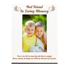 Best Friend Memorial Photo Frame In Loving Memory