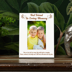 Best Friend Memorial Photo Frame In Loving Memory