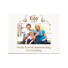 Personalised Family Is Everything White Wooden Photo Picture Frame