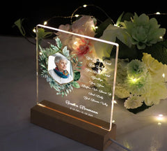 Personalised Photo Memorial Butterfly Lamp Night Light Condolence Sympathy Gift