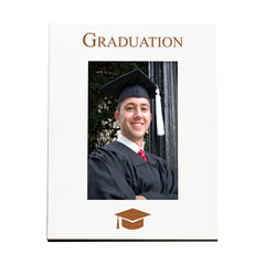 Graduation Engraved 6x4 White Portrait Picture Photo Frame