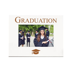 Graduation Engraved 6x4 White Landscape Picture Photo Frame