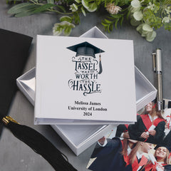 Personalised Graduation Photo Album Keepsake Gift Tassel Hassle