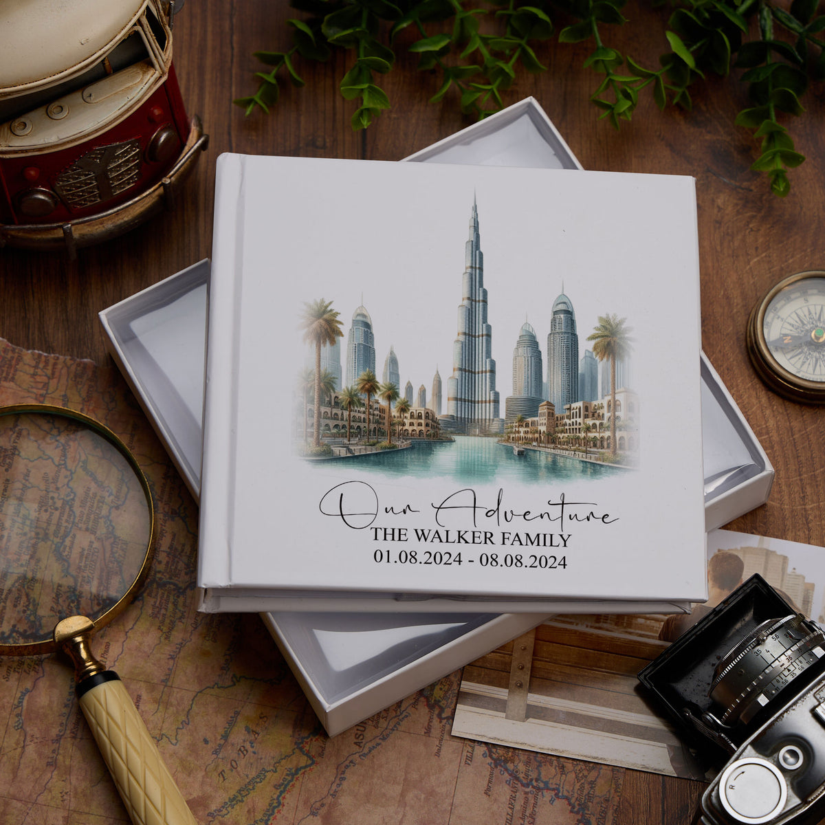 Personalised Dubai Holiday Memory Adventure Photo Albums