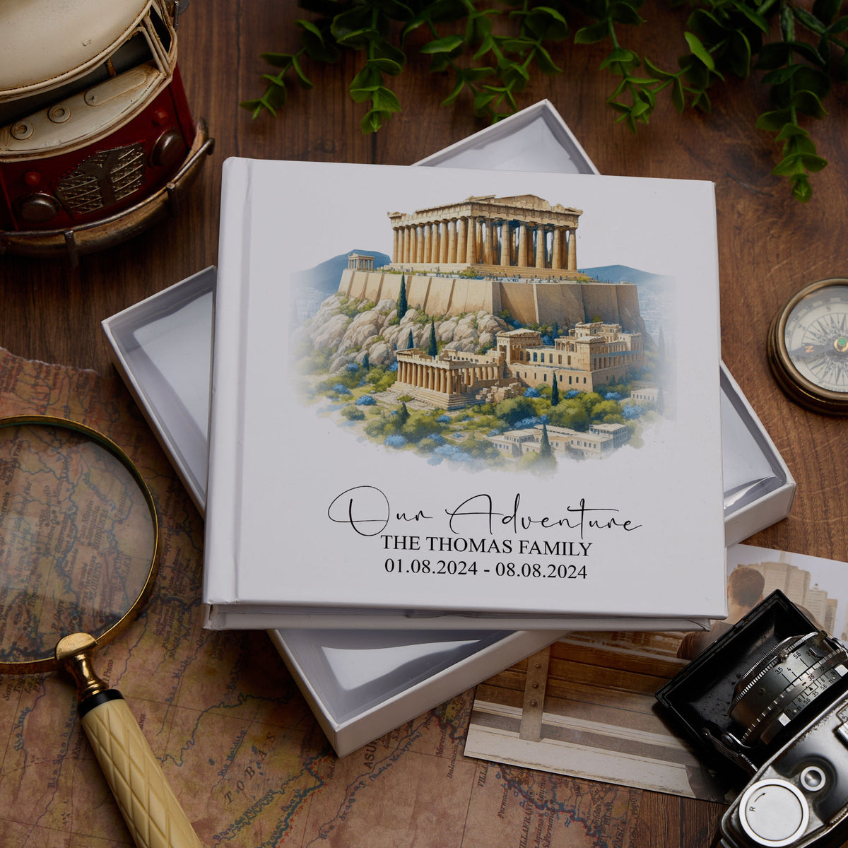 Personalised Greece Holiday Memory Adventure Photo Albums