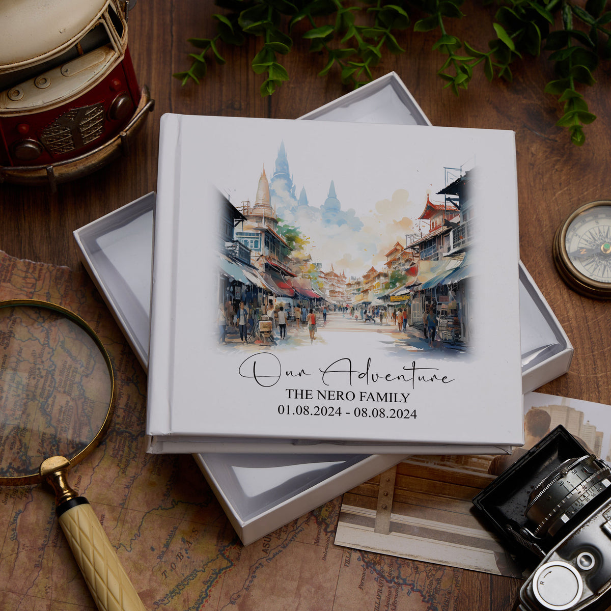 Personalised Bangkok Holiday Memory Adventure Photo Albums