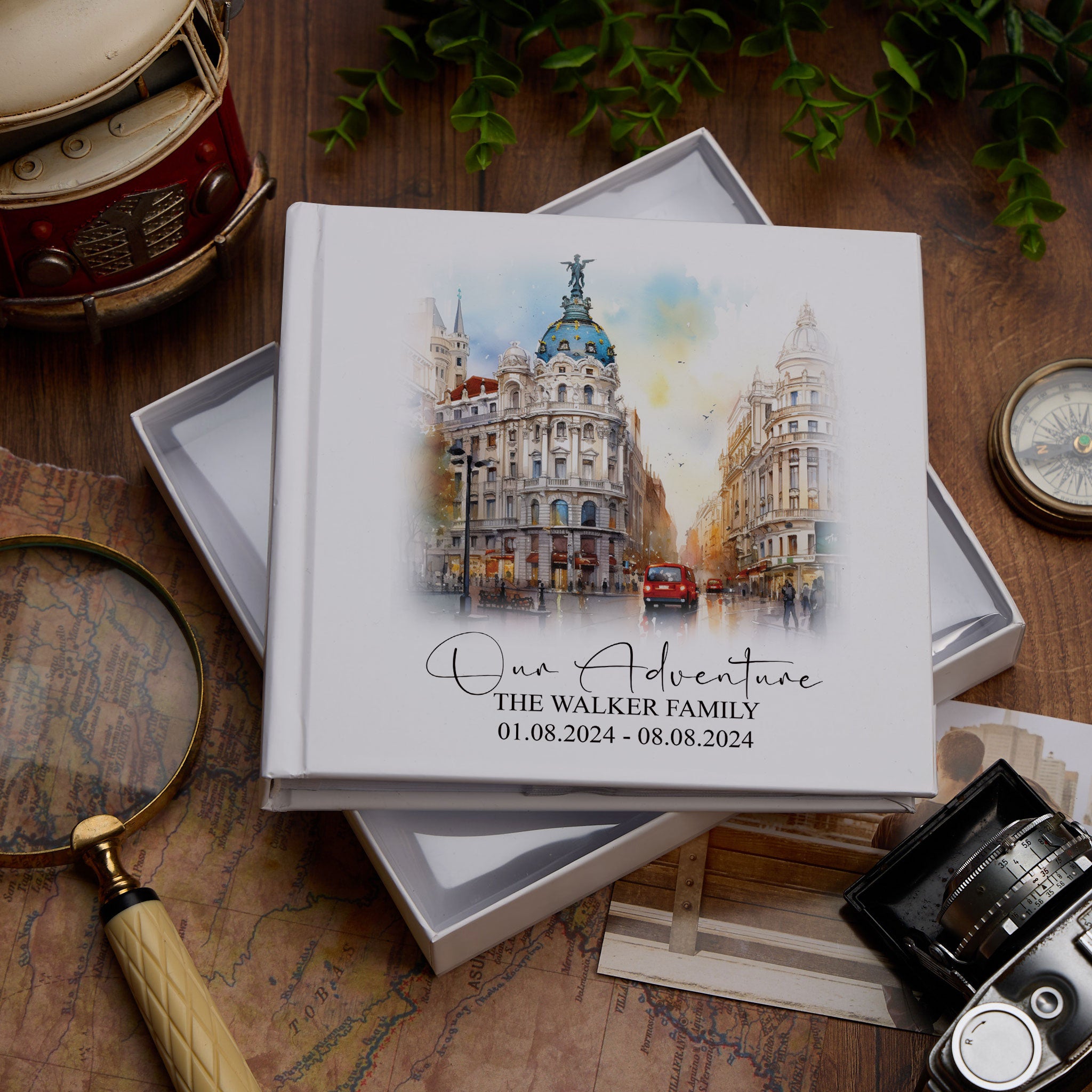 Personalised Madrid Holiday Memory Adventure Photo Albums