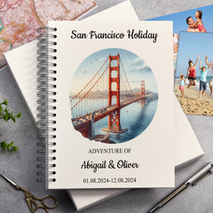 Personalised San Francisco Holiday Memory Scrapbook Journal Photo Albums