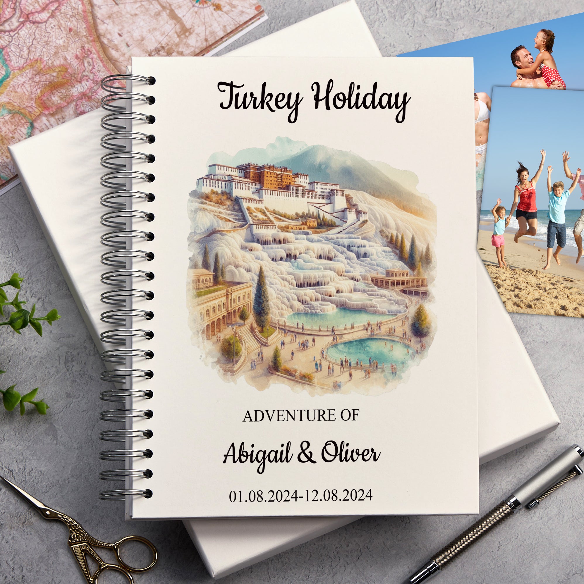 Personalised Turkey Holiday Memory Scrapbook Journal Photo Albums