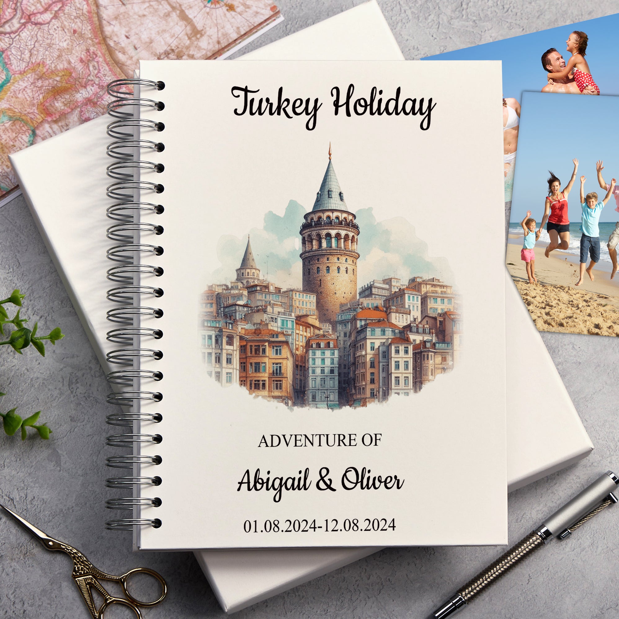 Personalised Turkey Holiday Memory Scrapbook Journal Photo Albums