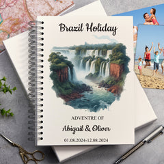 Personalised Brazil Holiday Memory Scrapbook Journal Photo Albums