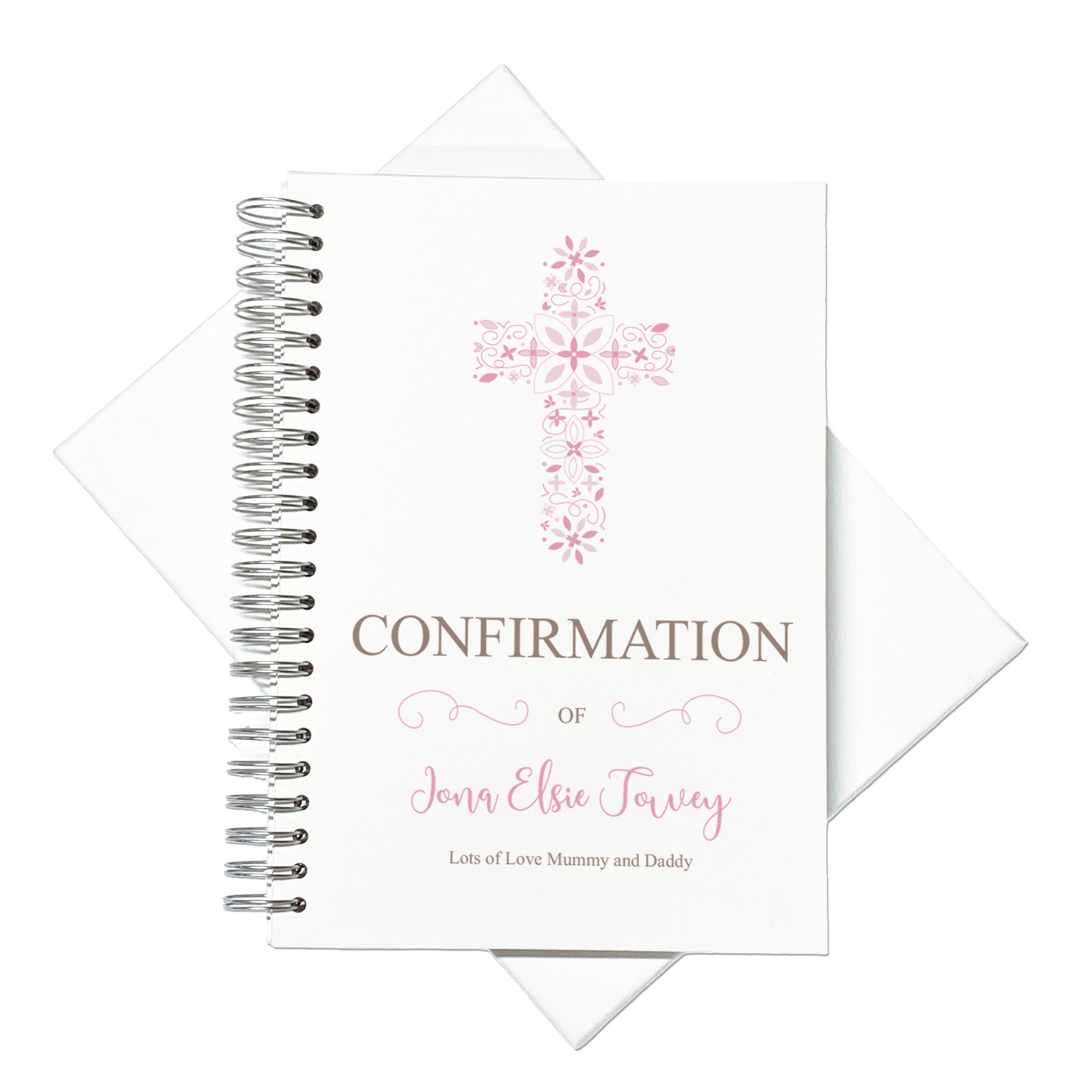 Large Confirmation Photo Album Scrapbook Guest Book Boxed With Blue Cross