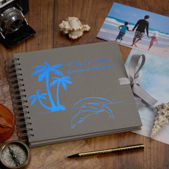 Personalised Dolphin Paradise Adventure Travel Journal Album Scrapbook