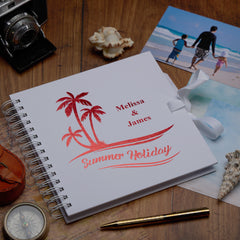 Personalised Tropical Paradise Summer Holidays Journal Album Scrapbook