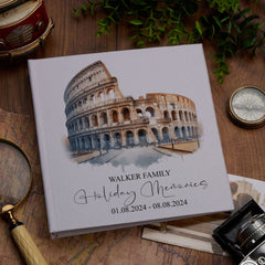 Personalised Rome Holiday Memory Adventure Book Bound Albums