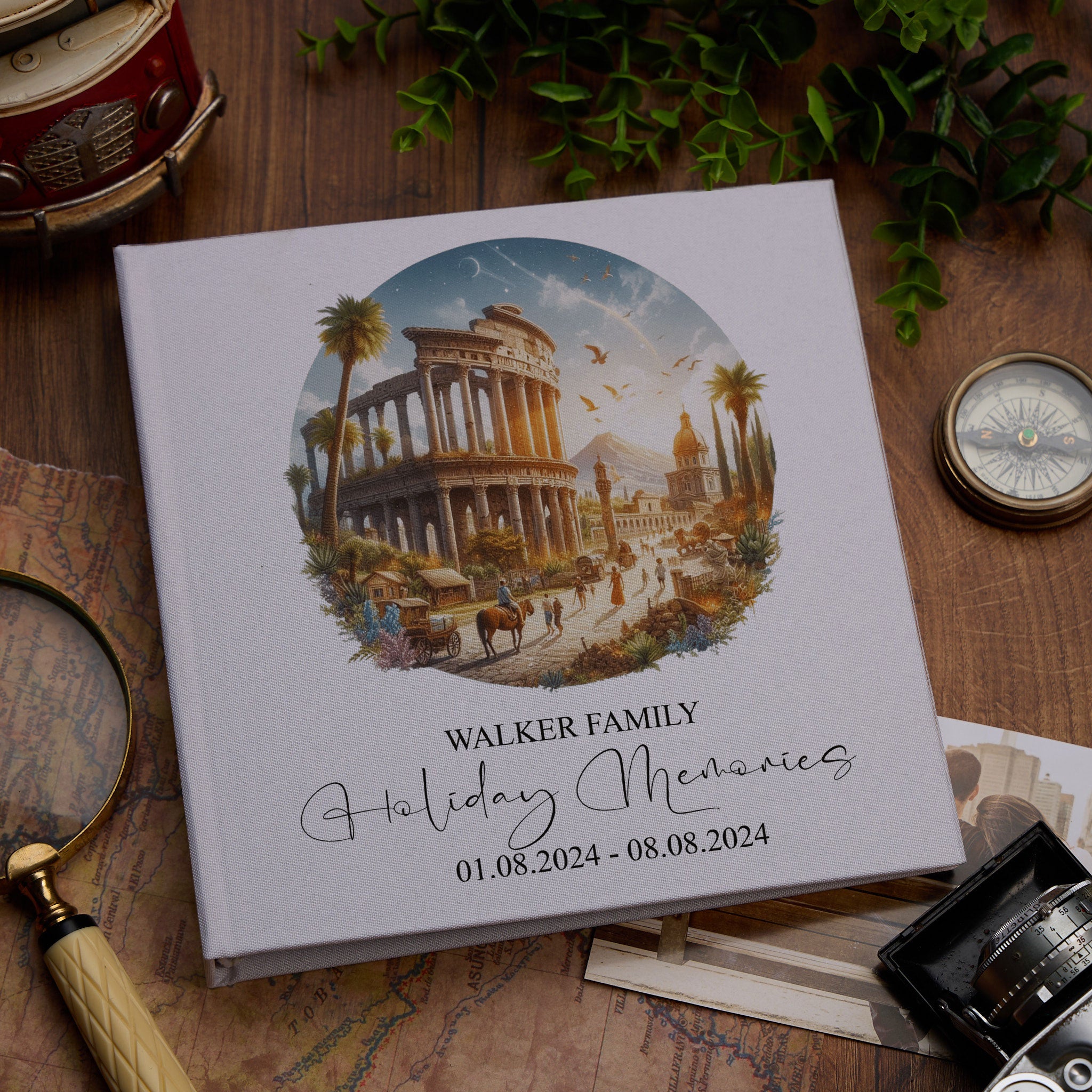 Personalised Rome Holiday Memory Adventure Book Bound Albums