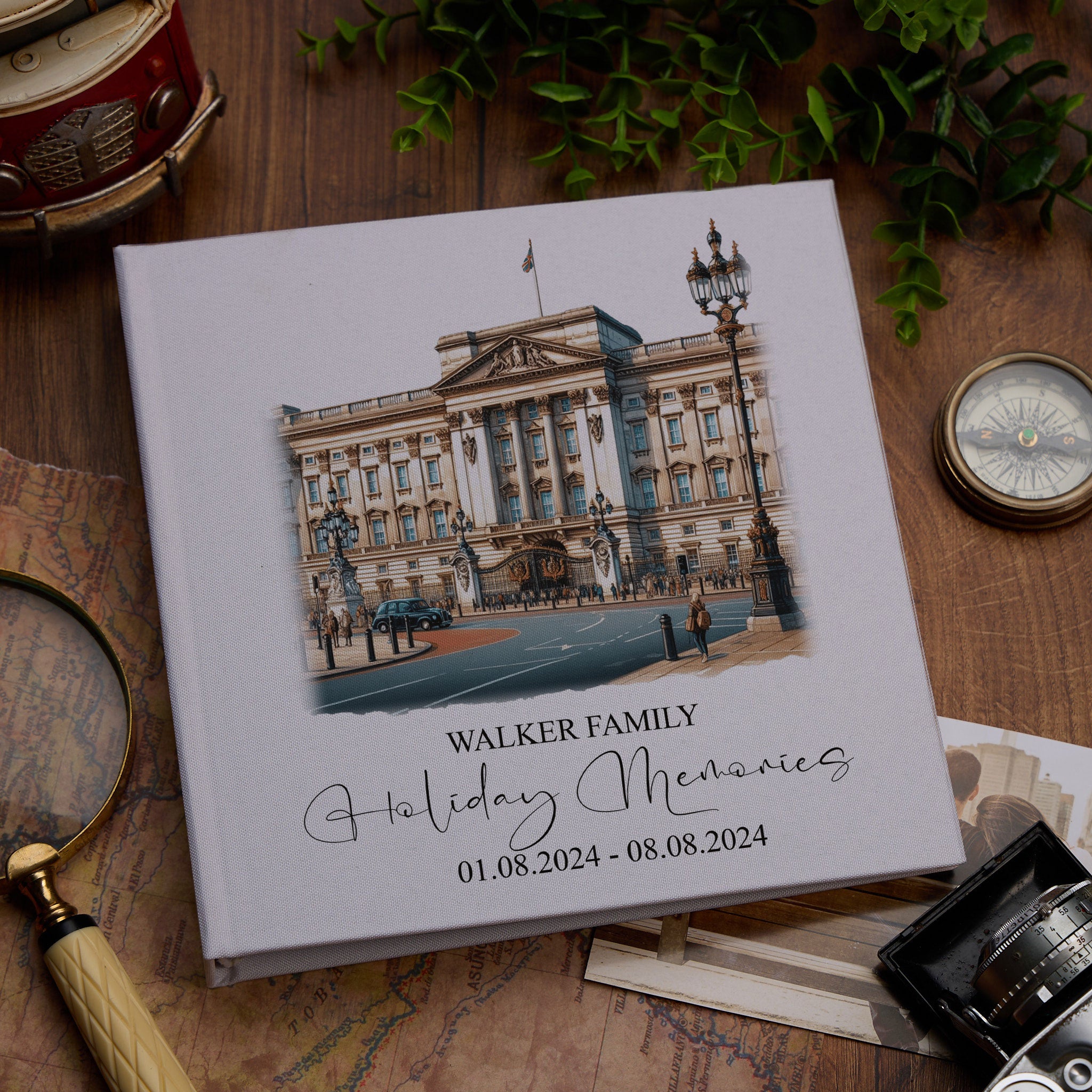 Personalised England, London Holiday Memory Adventure Book Bound Albums