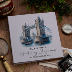 Personalised England, London Holiday Memory Adventure Book Bound Albums