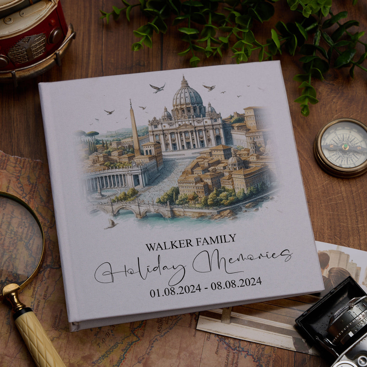 Personalised Vatican City Holiday Memory Adventure Book Bound Albums