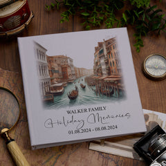 Personalised Venice Holiday Memory Adventure Book Bound Albums