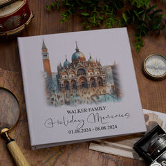 Personalised Venice Holiday Memory Adventure Book Bound Albums