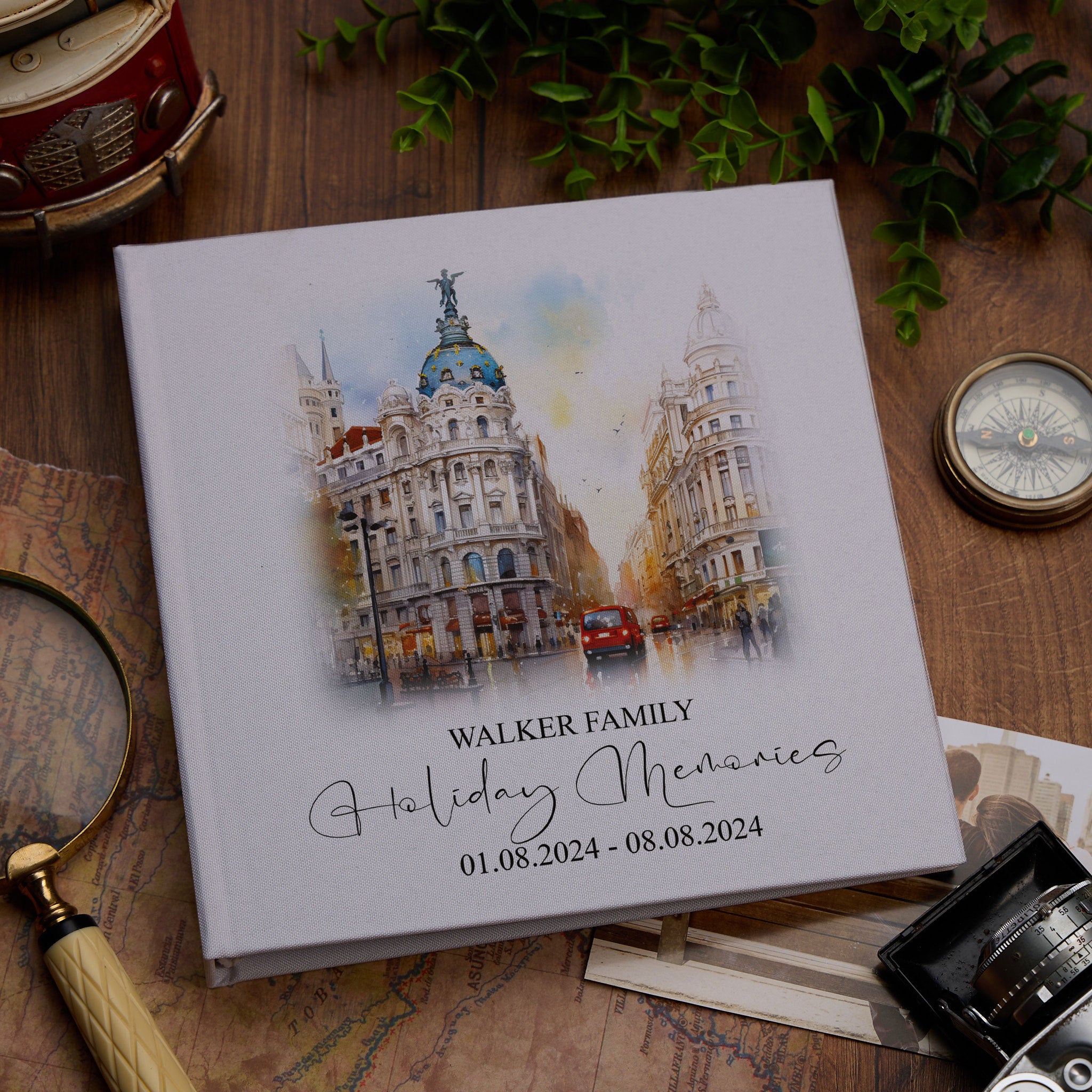 Personalised Madrid Holiday Memory Adventure Book Bound Albums