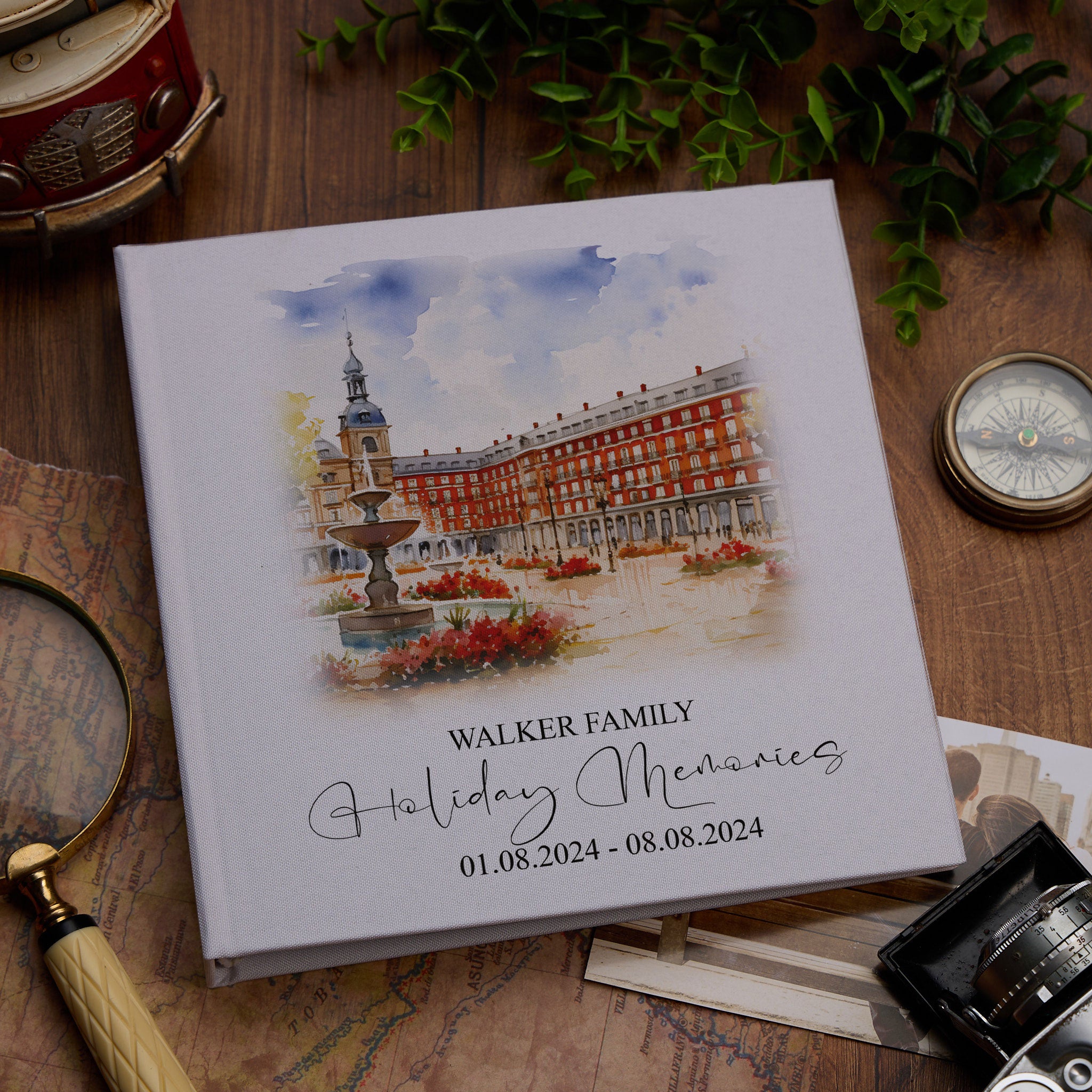 Personalised Madrid Holiday Memory Adventure Book Bound Albums