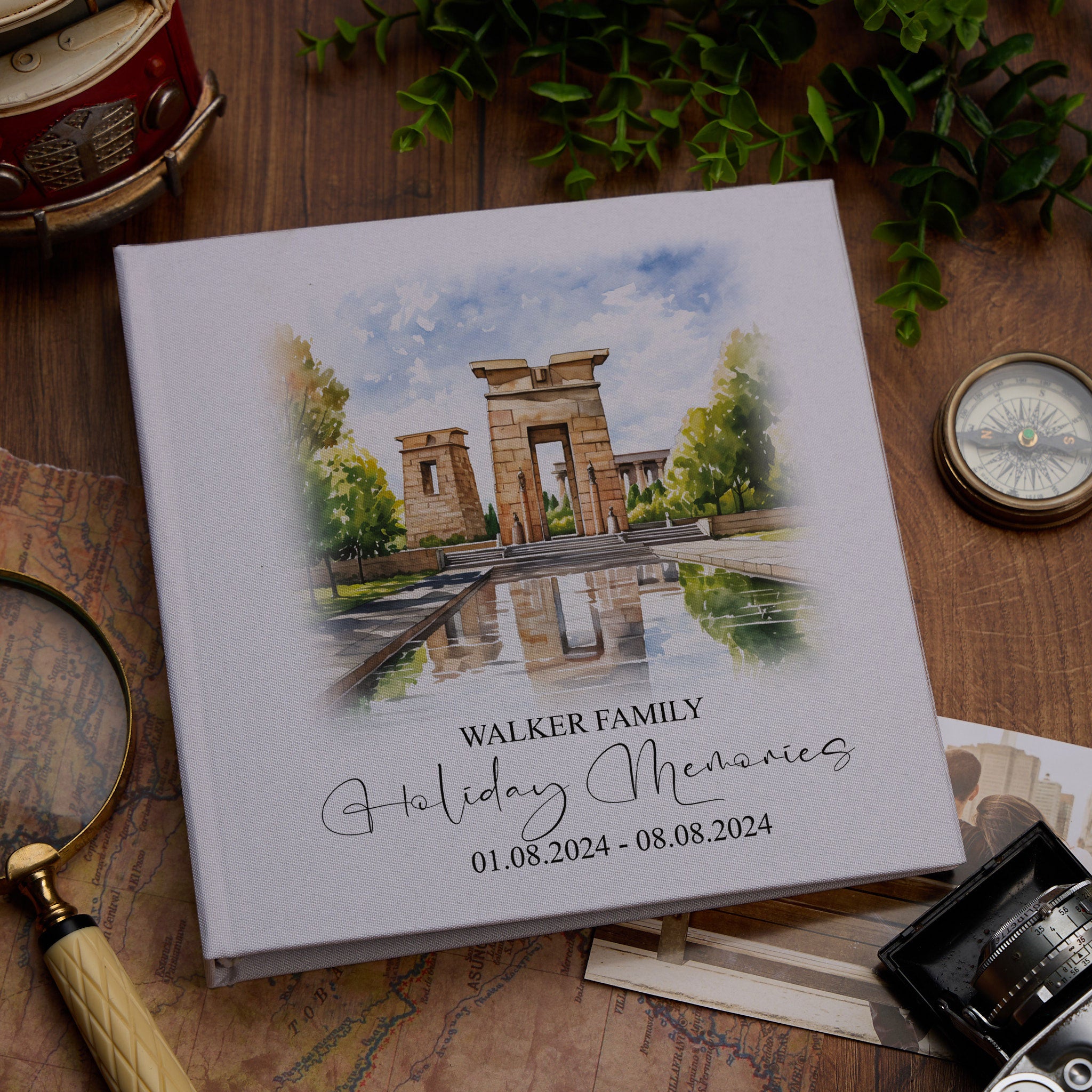 Personalised Madrid Holiday Memory Adventure Book Bound Albums