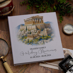 Personalised Greece Holiday Memory Adventure Book Bound Albums