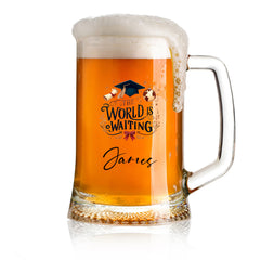 Personalised Graduation Beer Glass Tankard Congratulations Keepsake