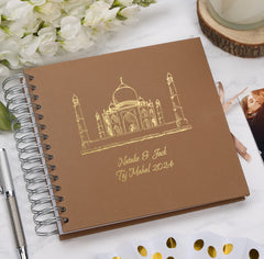 Personalised India Travel Taj Mahal, Photo Album or Scrapbook Multiple Colours