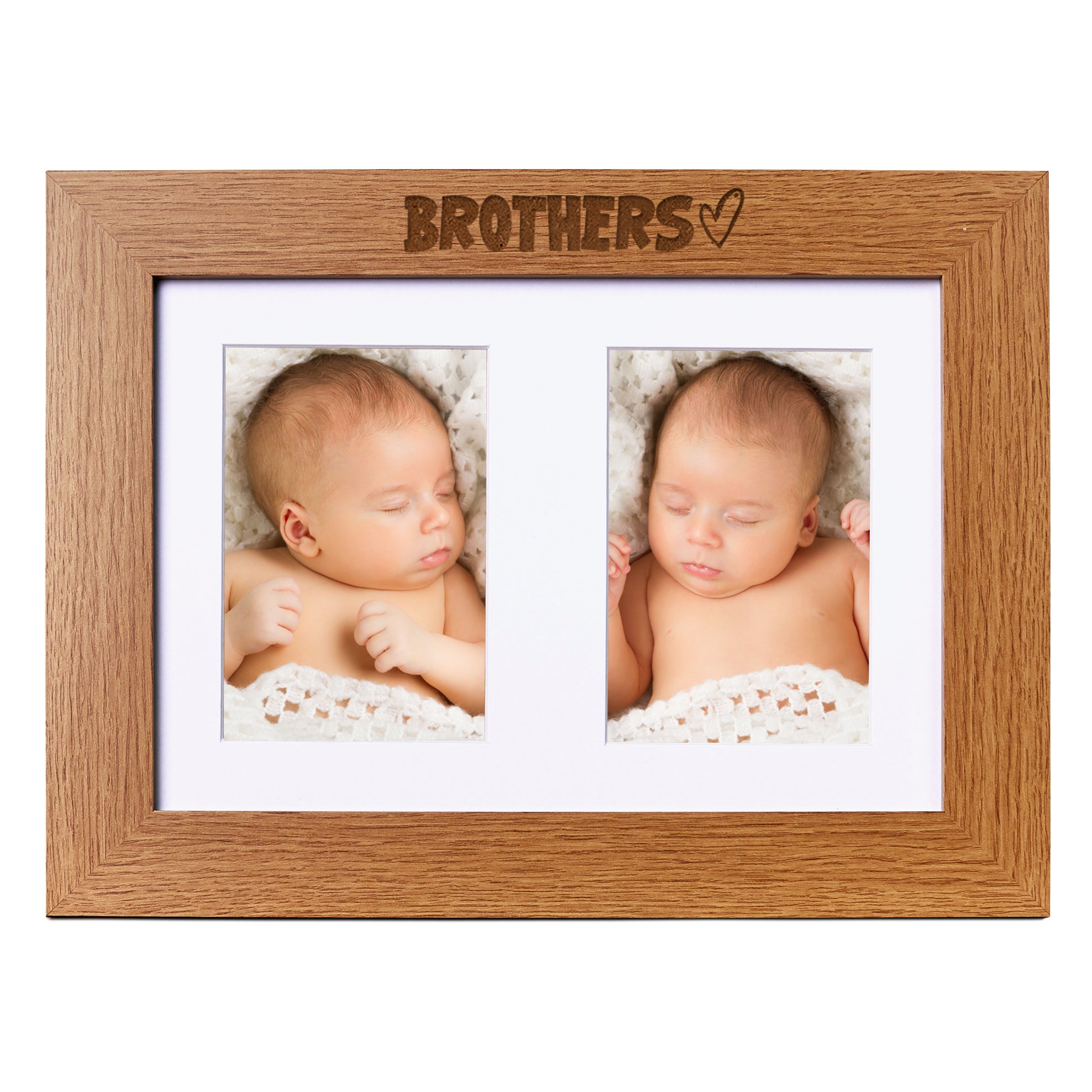 Brothers Photo Picture Frame Double 6x4 Inch