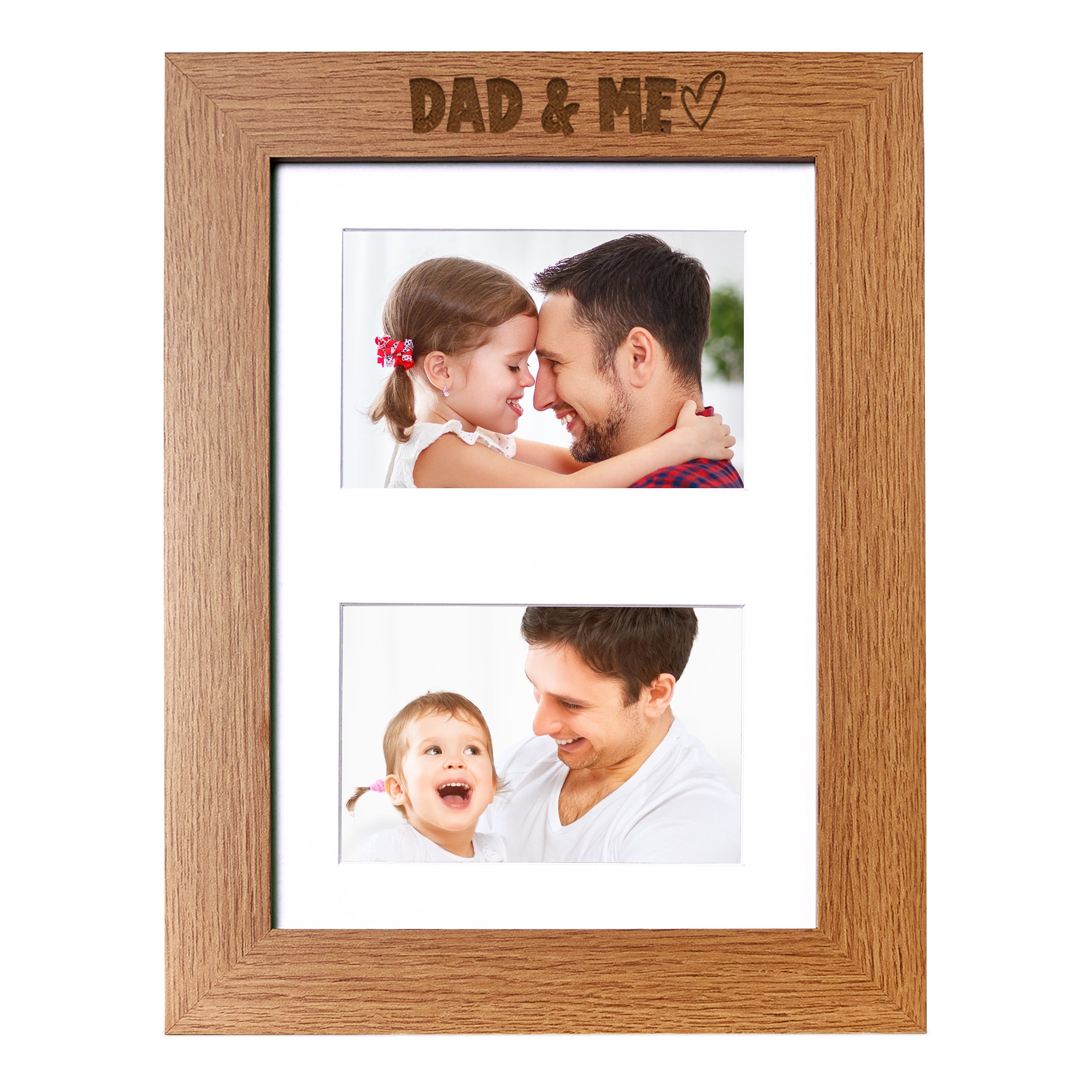 Dad and Me Photo Picture Frame Double 6x4 Inch Landscape