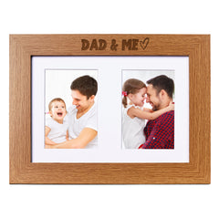 Dad and Me Photo Picture Frame Double 6x4 Inch