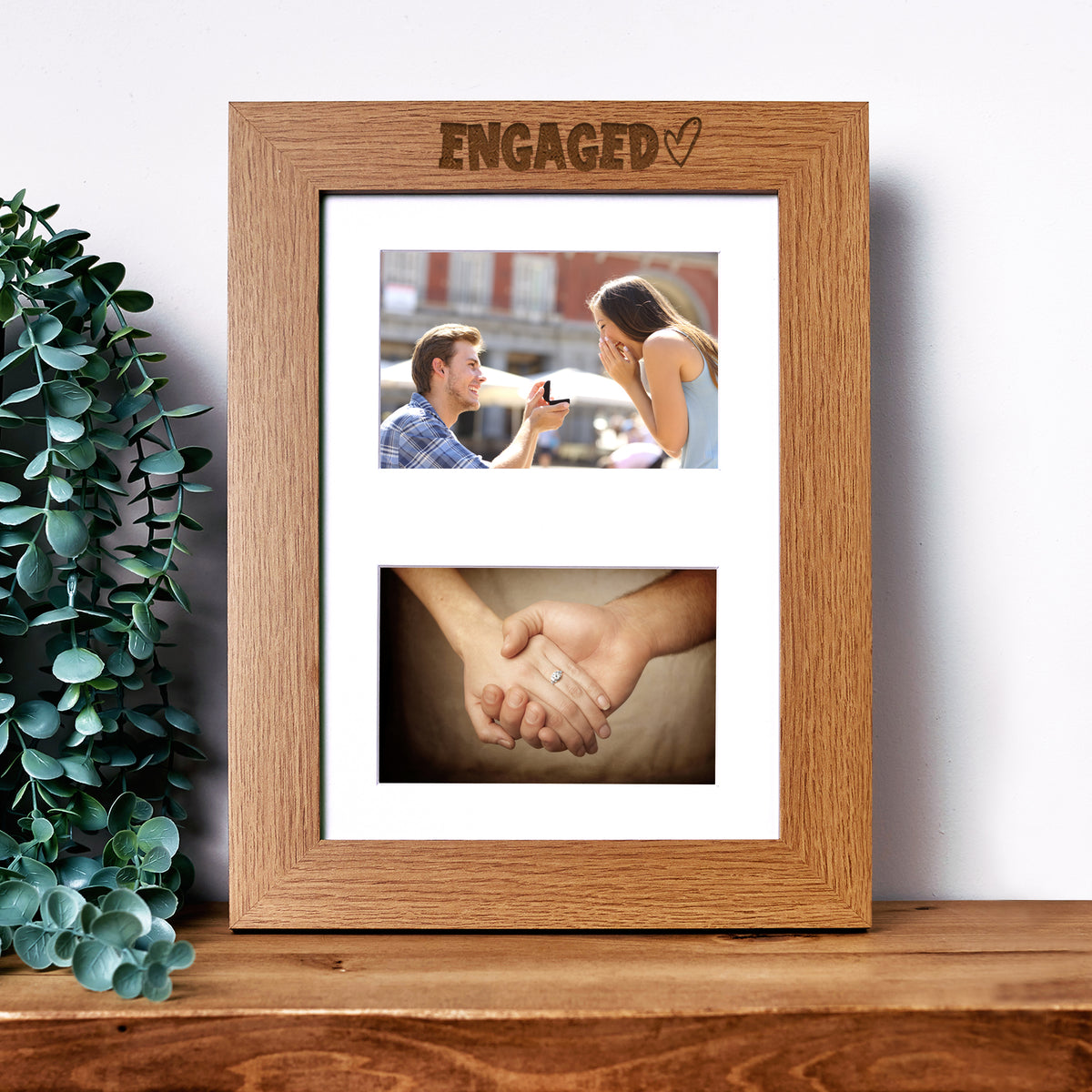 Engagement Photo Picture Frame Double 6x4 Inch Landscape