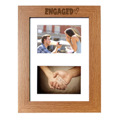 Engagement Photo Picture Frame Double 6x4 Inch Landscape