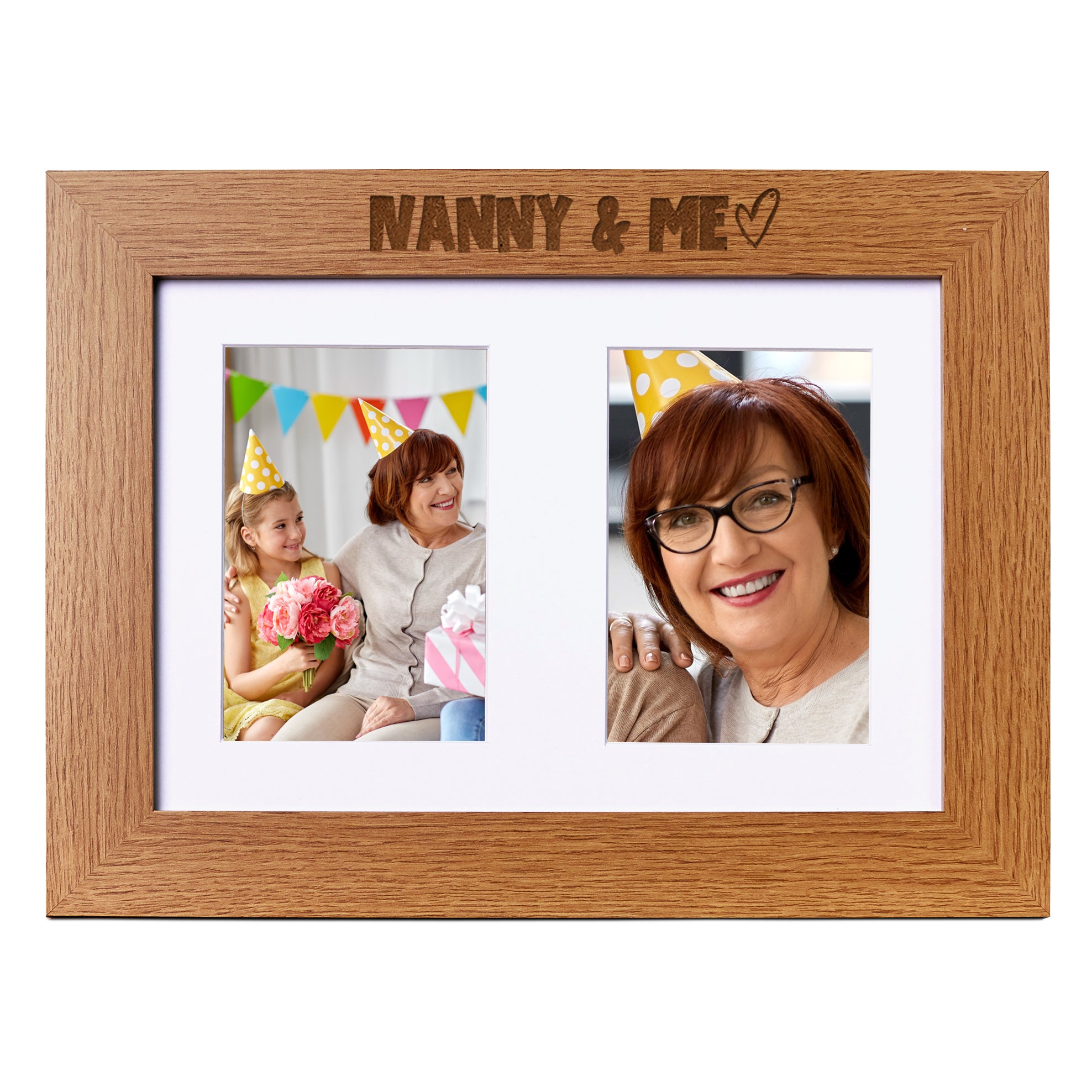 Nanny and Me Photo Picture Frame Double 6x4 Inch